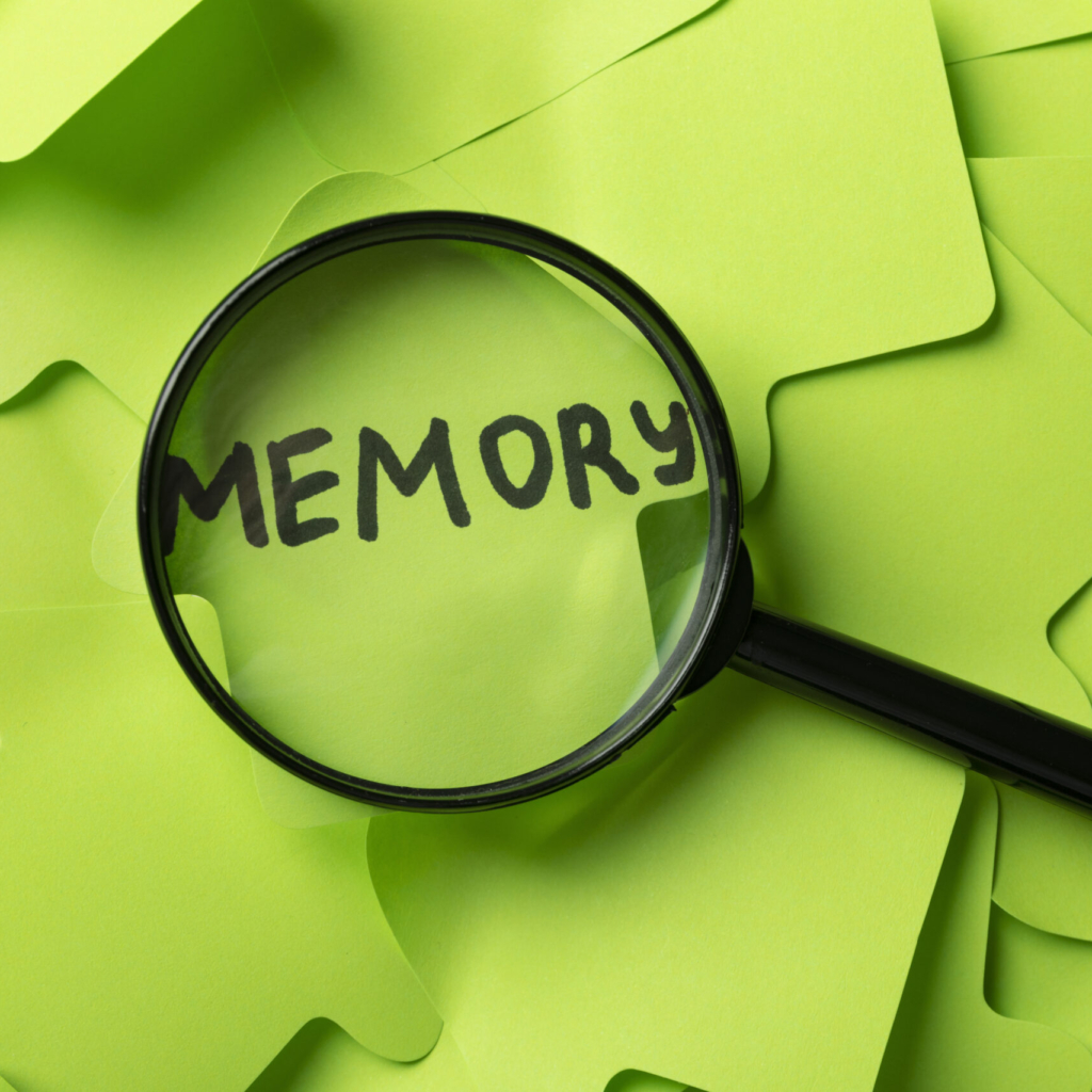 top-view-memory-concept-with-post-its-magnifying-glass