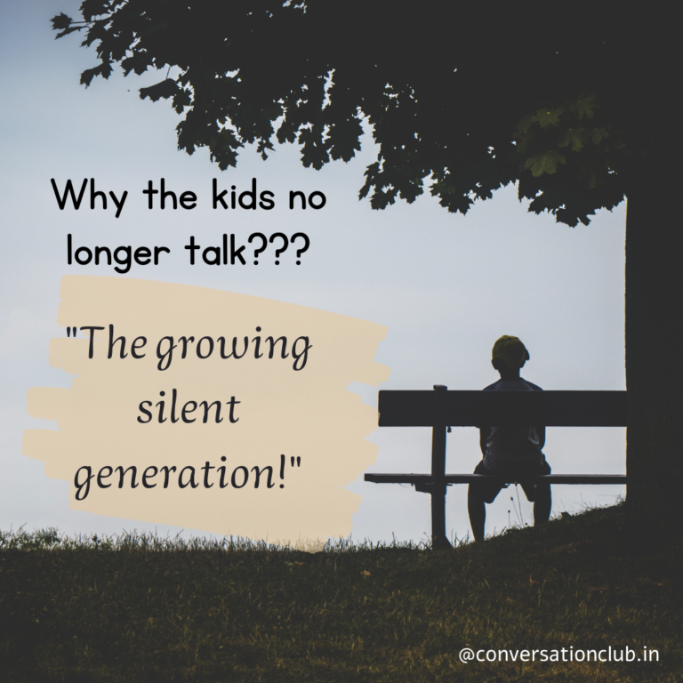 The growing silent generation!!! Why the kids no longer talk???