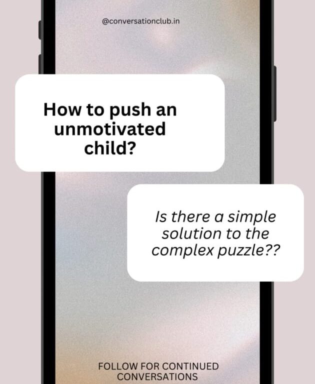 How to push an unmotivated child?