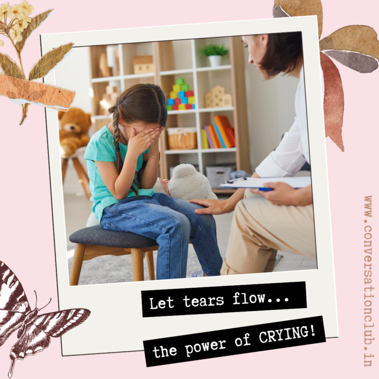 Let tears flow … the power of CRYING!
